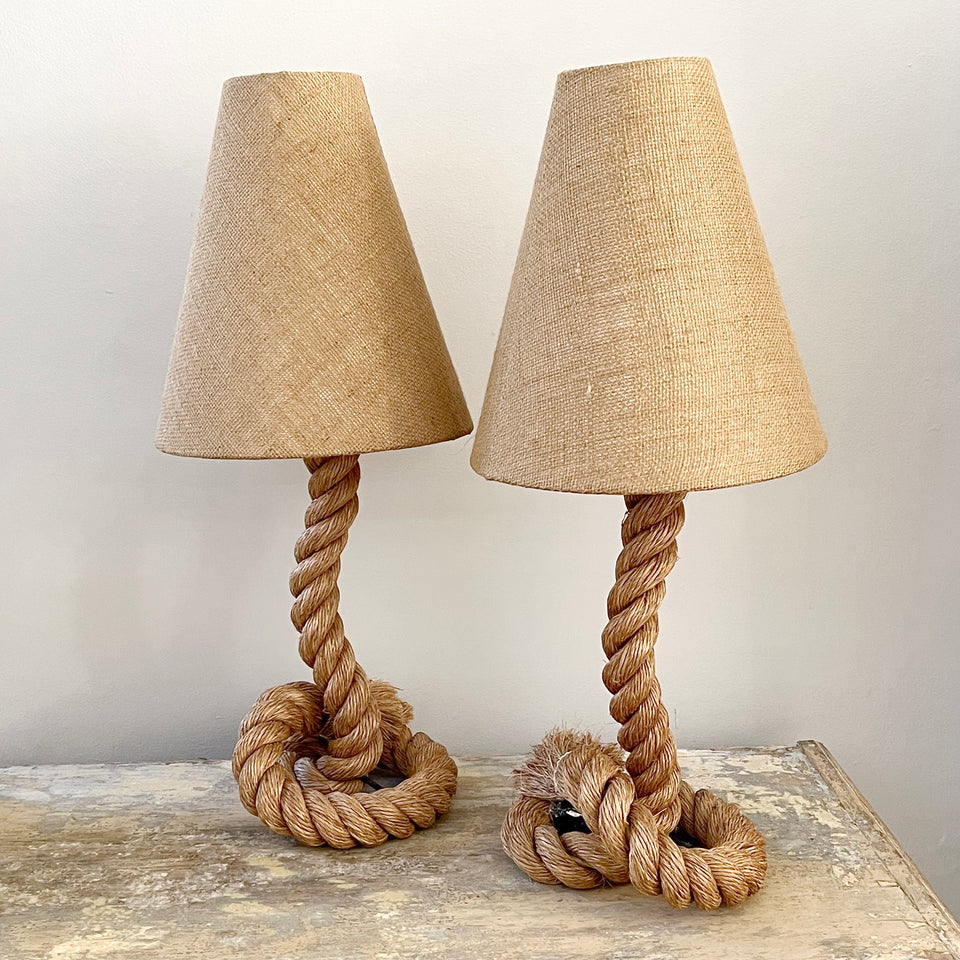 Pair Audoux Minet Lamps