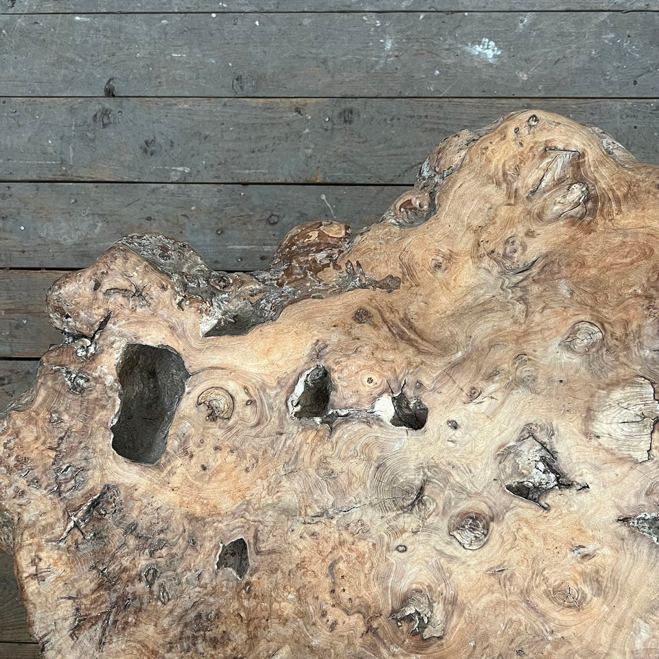Burr Wood Table