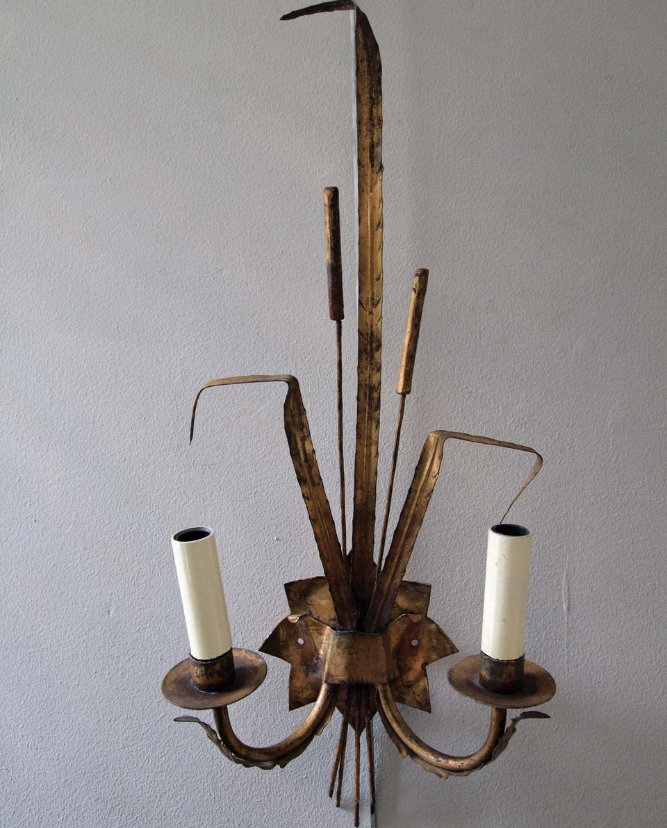 Gilt Metal Sconces