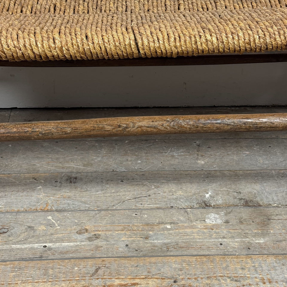 Rush Seated Bench