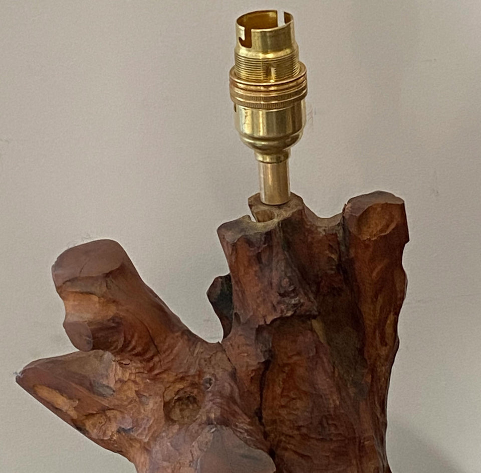Olive Wood Lamp