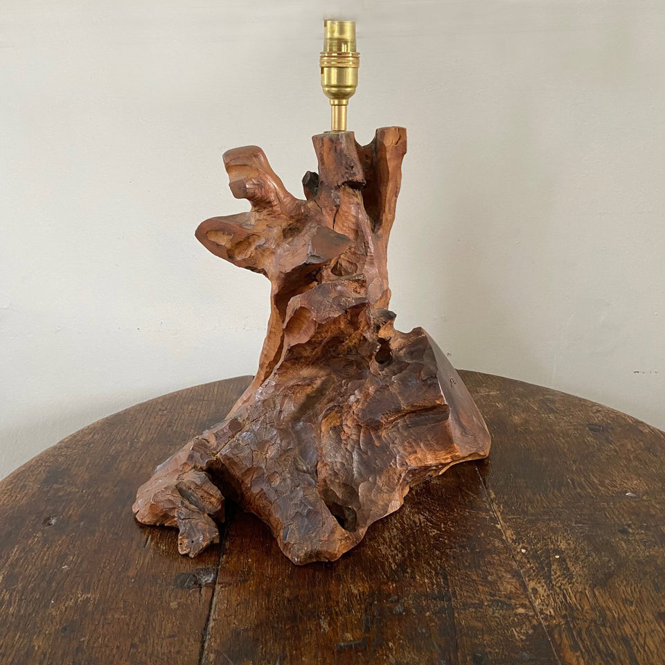 Olive Wood Lamp