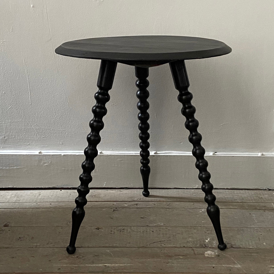 Ebonised Bobbin Table