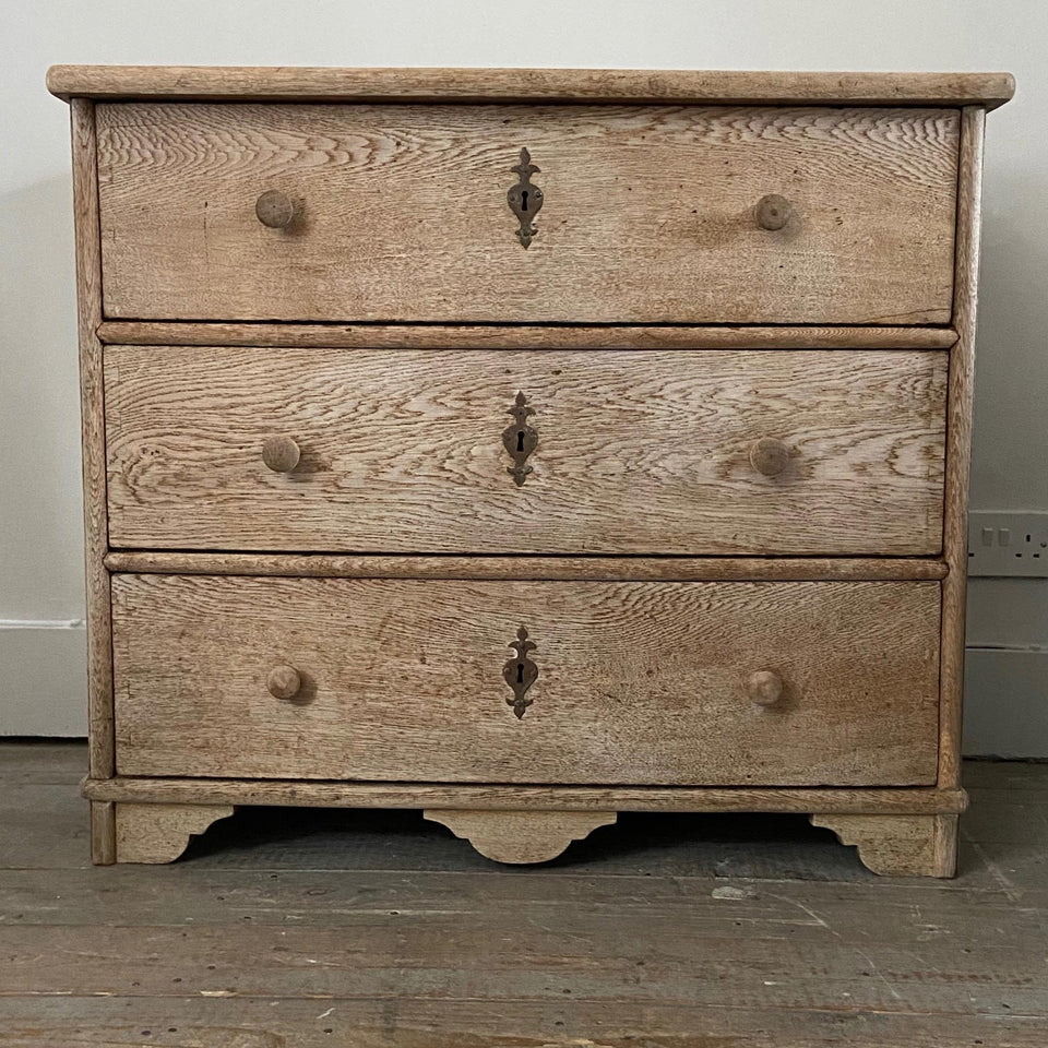 Bleached Oak Chest of Drawers