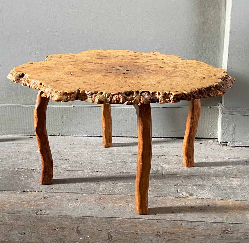 Burr Wood Table