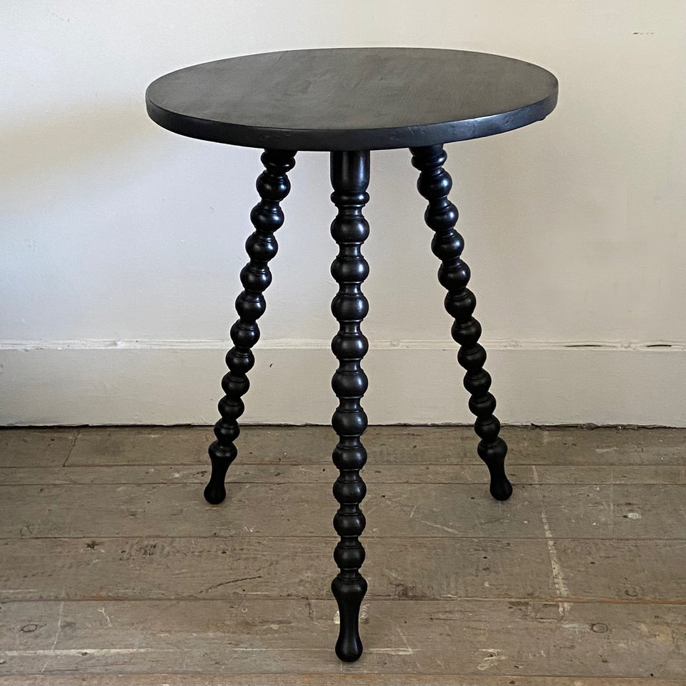 Ebonised Bobbin Table