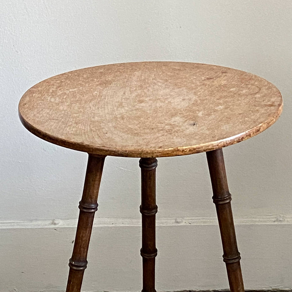 Faux Bamboo Side Table