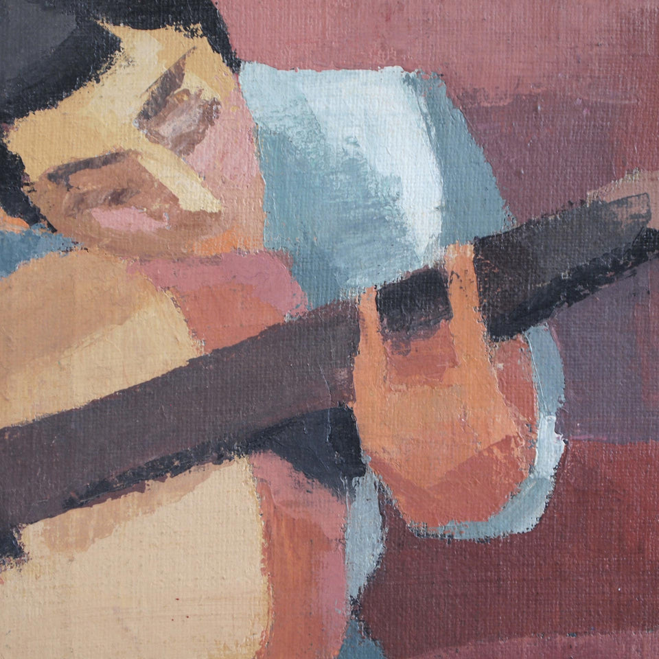 Painting of Gypsy Guitarist