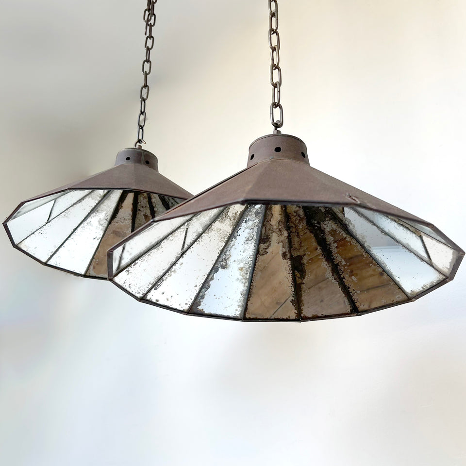 Industrial Mirrored Lights