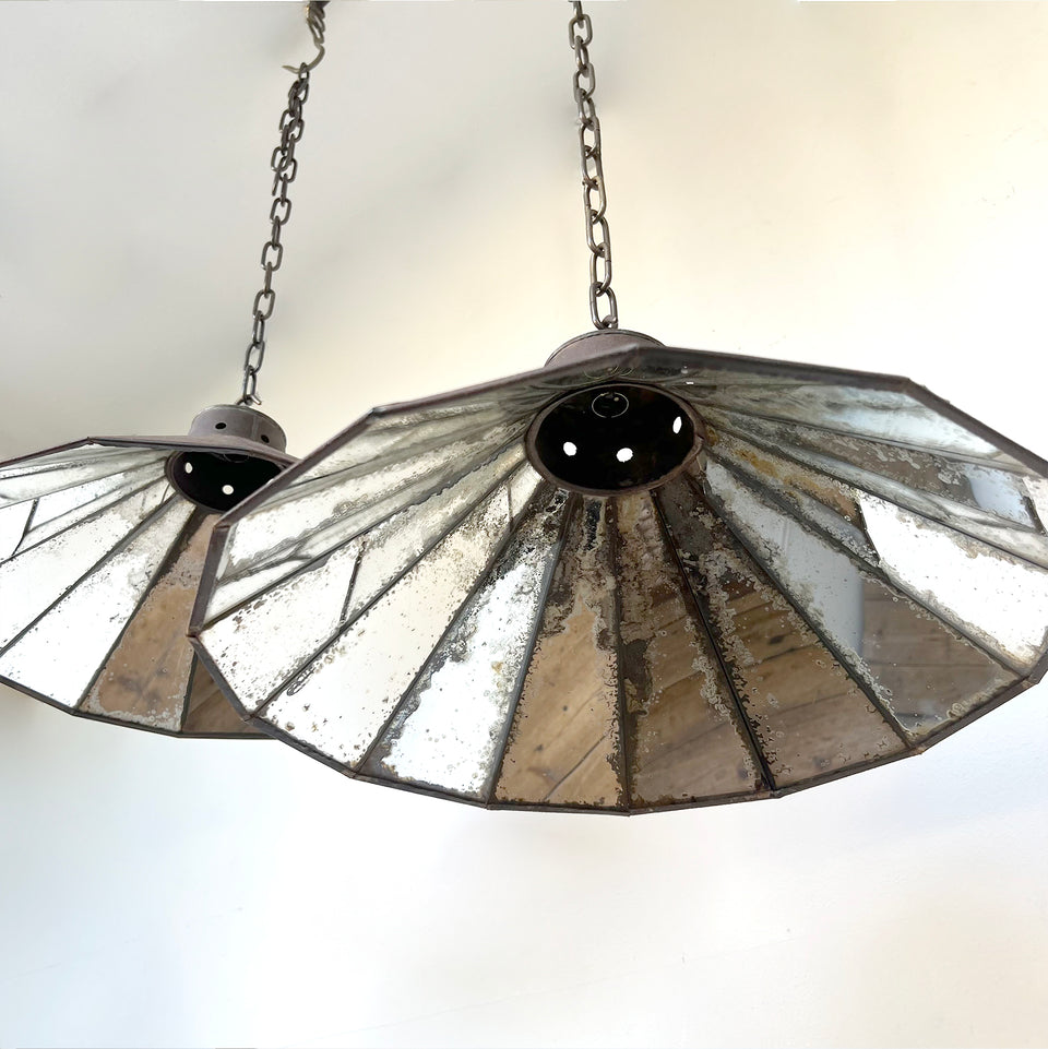 Industrial Mirrored Lights