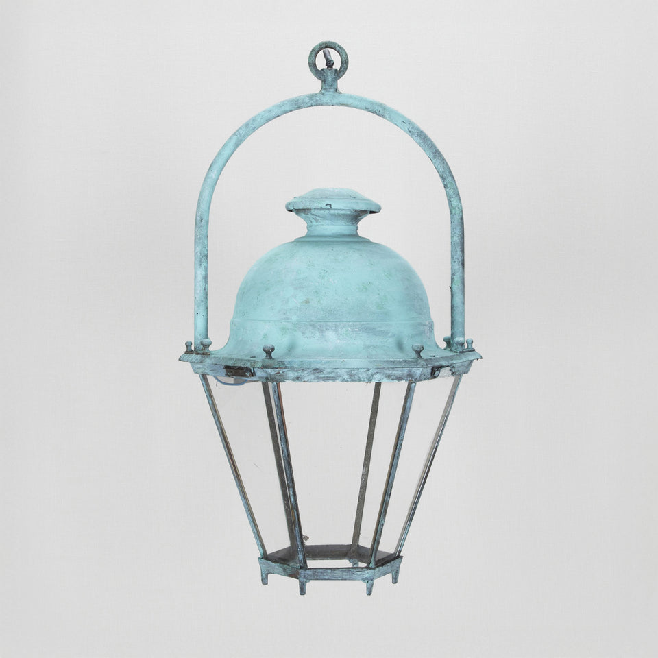 Late 19thC French copper Écurie Lantern