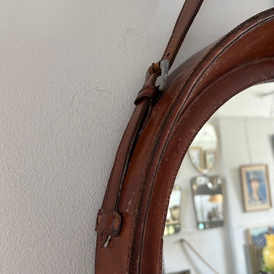 Leather Mirror