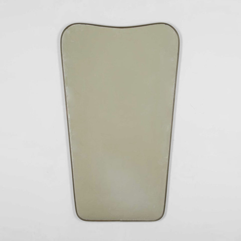 Mid-Century Italian Brass Mirror