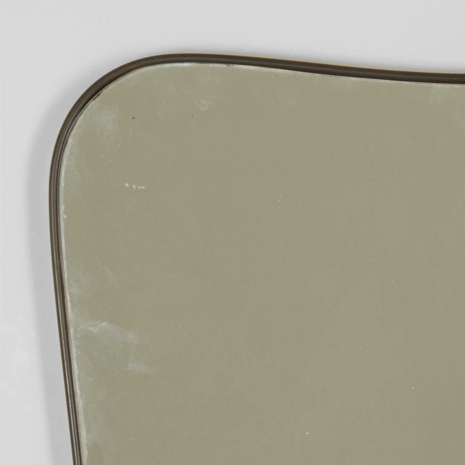 Mid-Century Italian Brass Mirror