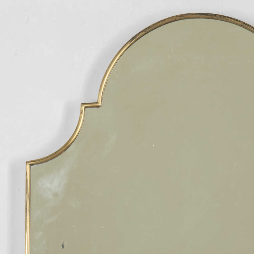 Mid-Century Italian Brass Mirror