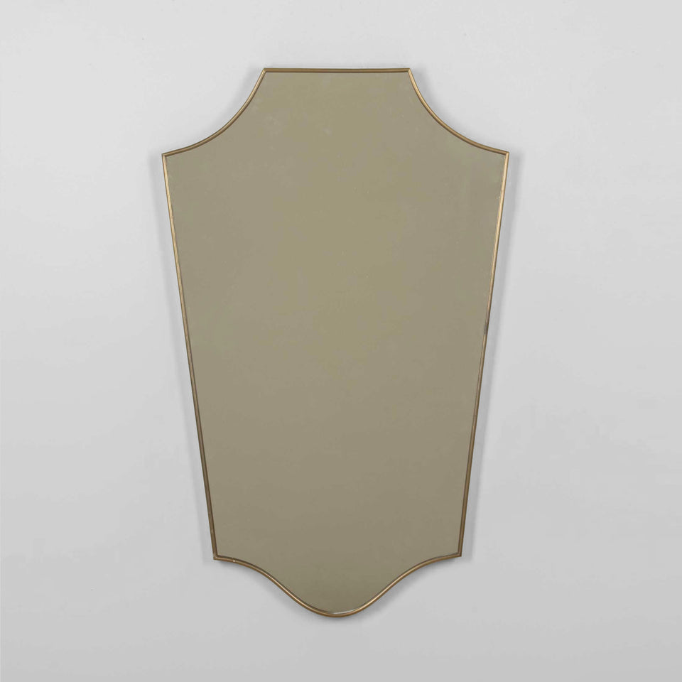 Mid-Century Italian Brass Mirror