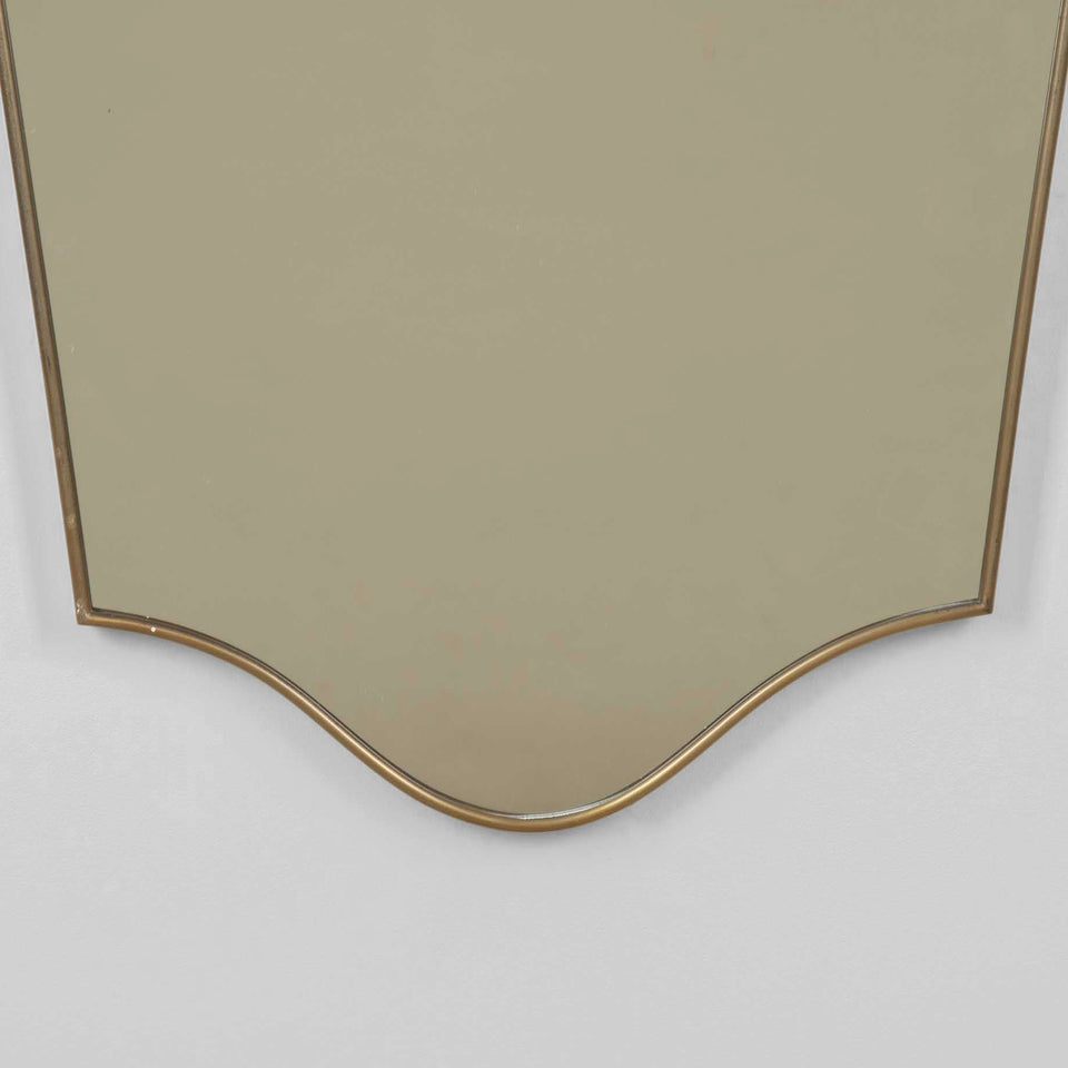 Mid-Century Italian Brass Mirror