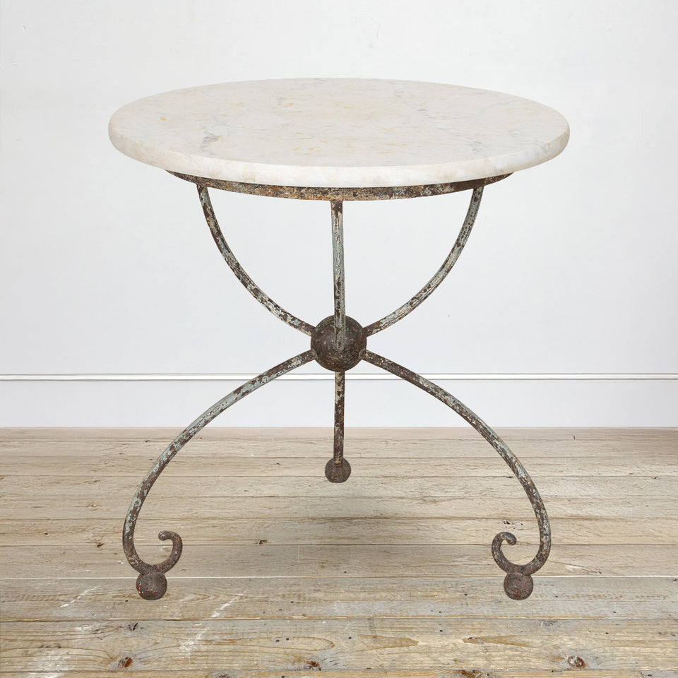 Marble Top Garden Table