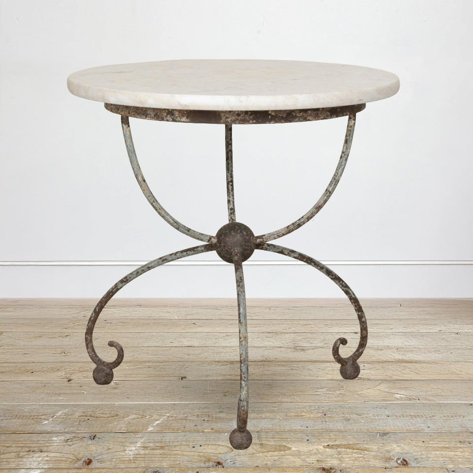 Marble Top Garden Table