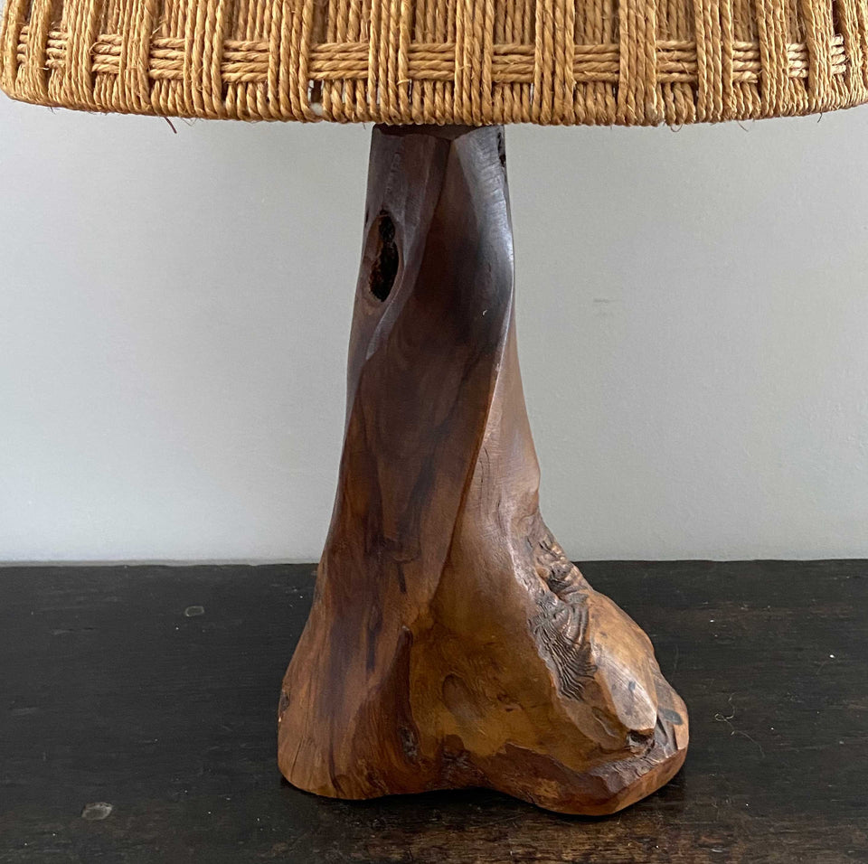 Olive Wood Lamp
