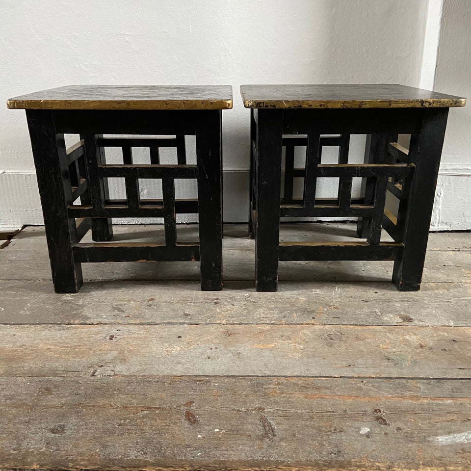 Ebonised Side Tables