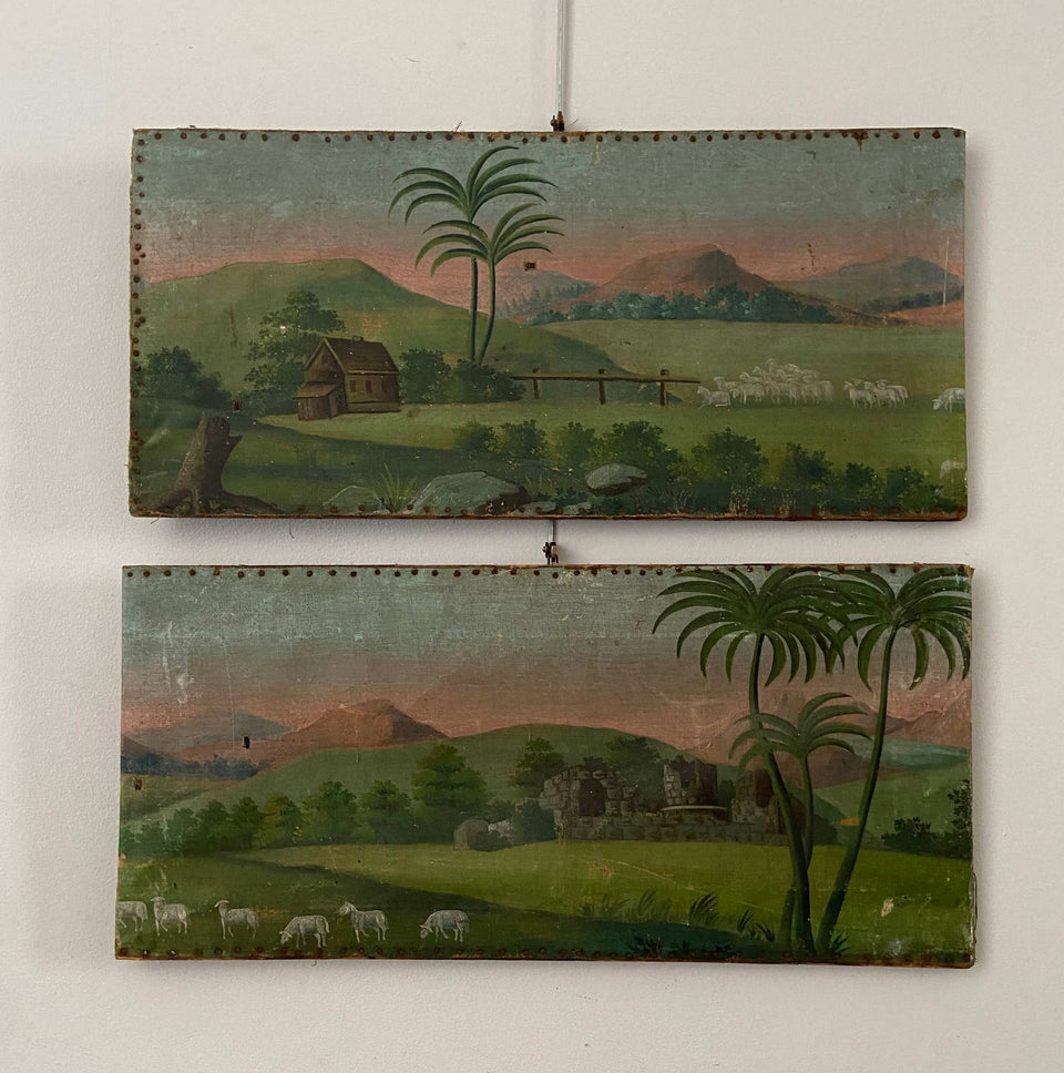 Pair of Naive Paintings