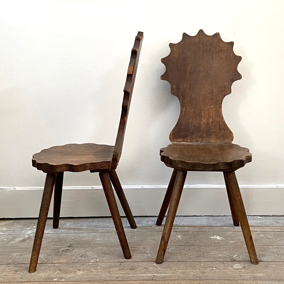 Pair Hall Chairs
