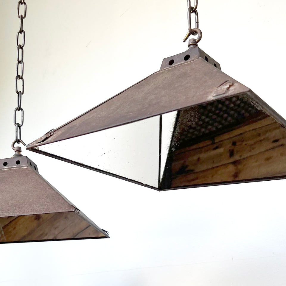 Industrial Mirrored Lights