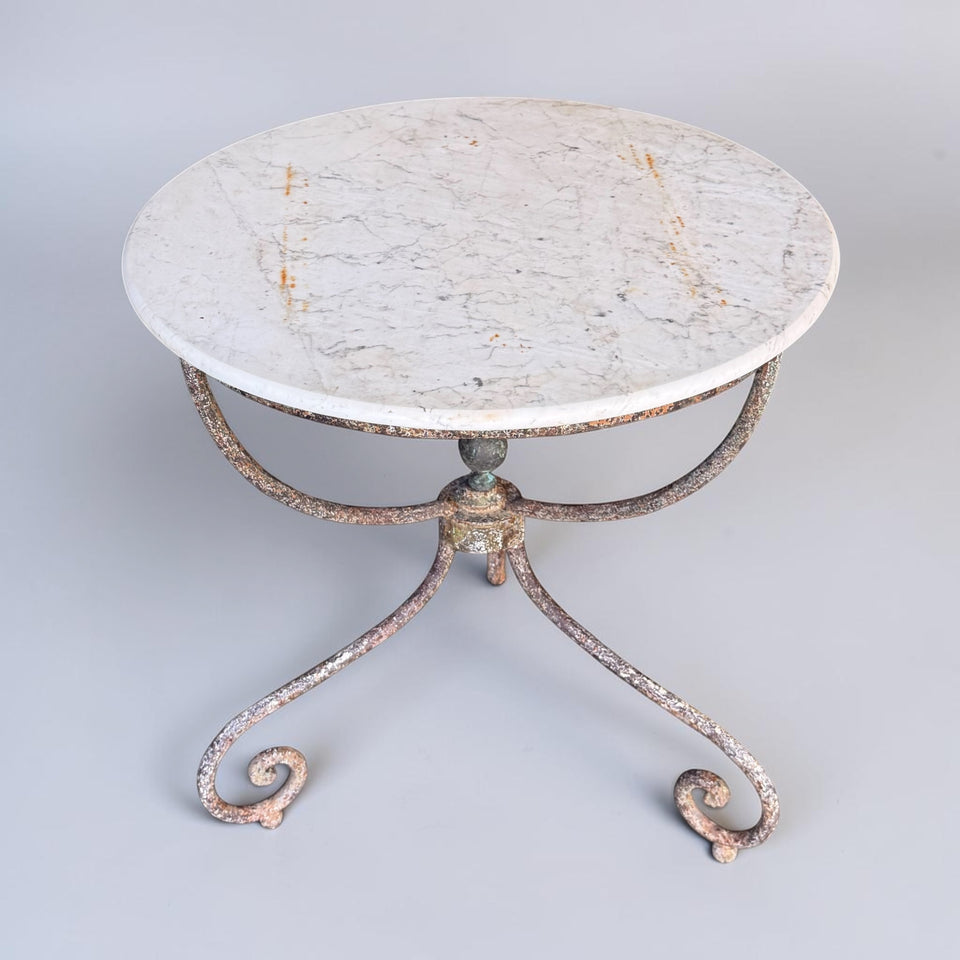 Marble Topped Garden Table
