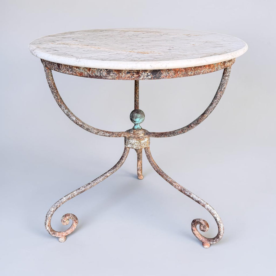 Marble Topped Garden Table