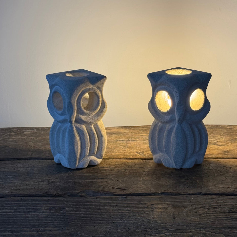 Pair Albert Tormos Owl Lamps