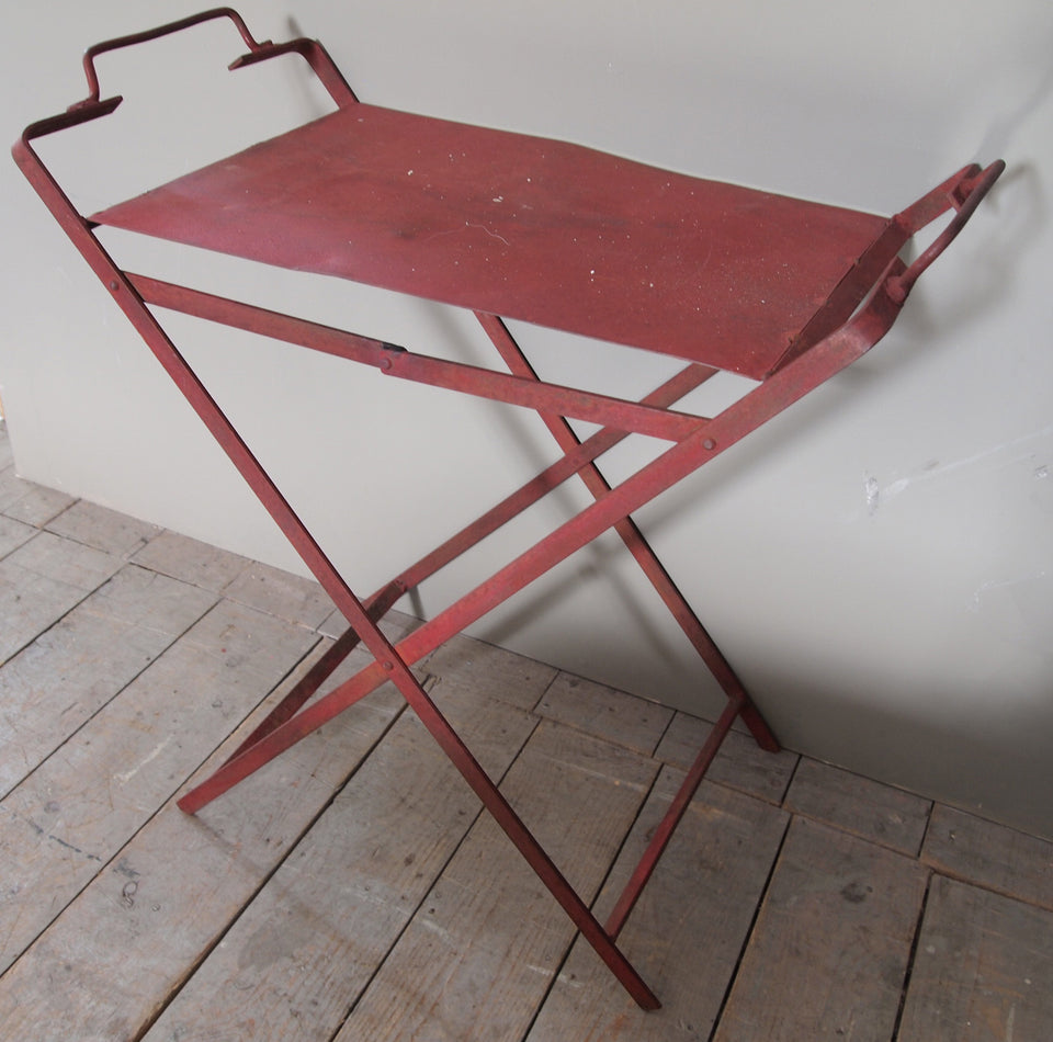Red Iron Table
