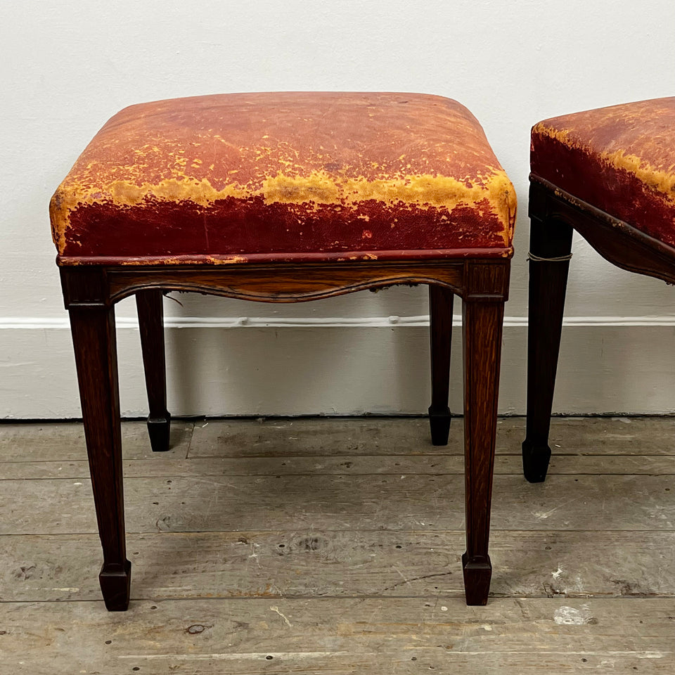 Red Leather Stools