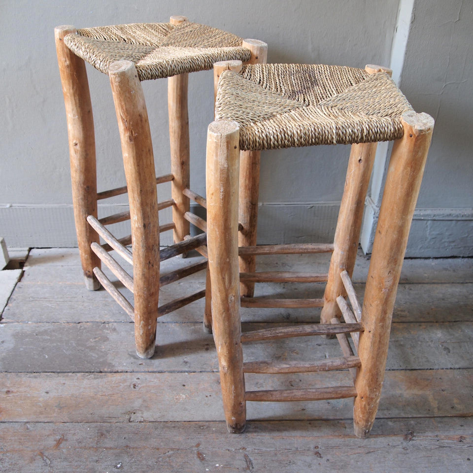 Rush Seated Stools