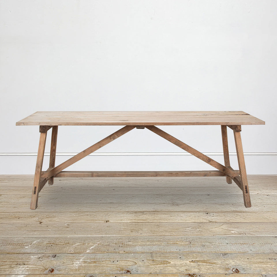 19th Century Swedish X Frame Table